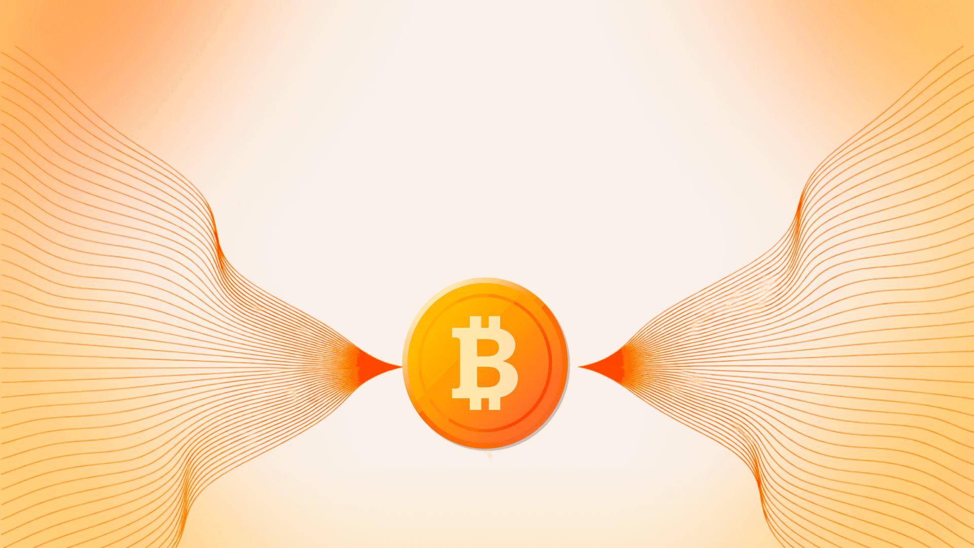 abstract bitcoin financing layer showing non-custodial liquidity flow